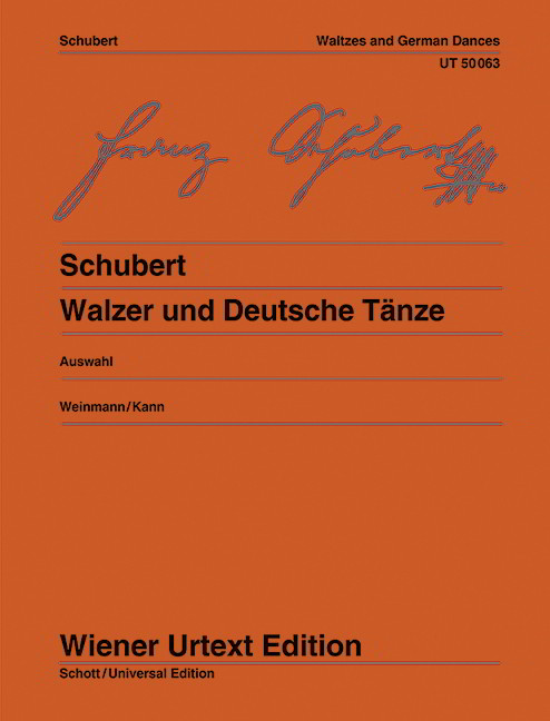 Schubert: Waltzes and German Dances for Piano published by Wiener Urtext
